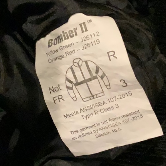 Tingley Bomber II Size Large Hi-Vis Neon Yellow Jacket Winter Construction - Picture 13 of 14